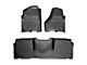 Weathertech DigitalFit Front and Rear Floor Liners; Black (10-12 RAM 2500 Mega Cab w/ Armrest Center Console & w/o Floor Shifter)