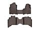 Weathertech DigitalFit Front Over the Hump and Rear Floor Liners; Cocoa (19-24 RAM 2500 Crew Cab w/ Front Bench Seat & w/o PTO Kit & Manual Floor 4x4 Shifter)