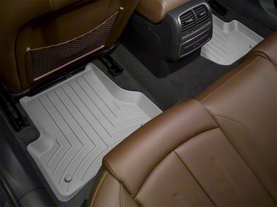 Weathertech DigitalFit Front Over the Hump and Rear Floor Liners; Gray (12-18 RAM 2500 Mega Cab w/ Driver & Passenger Side Floor Hooks)