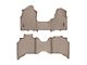 Weathertech DigitalFit Front Over the Hump and Rear Floor Liners; Tan (19-24 RAM 2500 Crew Cab w/ Front Bench Seat & w/o PTO Kit & Manual Floor 4x4 Shifter)