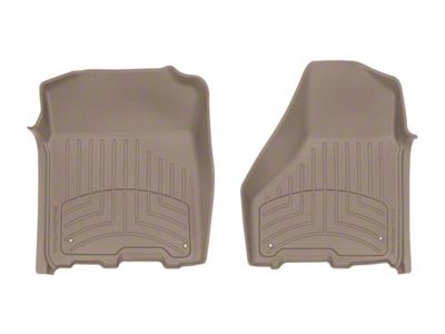 Weathertech Front Floor Liner HP; Tan (12-18 RAM 2500 Crew Cab, Mega Cab)