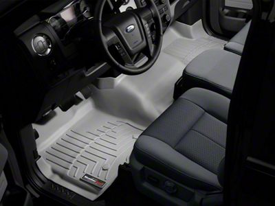 Weathertech DigitalFit Front Over the Hump Floor Liners; Gray (19-24 RAM 2500 Regular Cab)