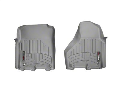 Weathertech DigitalFit Front Floor Liners; Gray (12-18 RAM 2500 Crew Cab, Mega Cab)