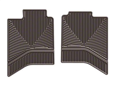 Weathertech All-Weather Rear Rubber Floor Mats; Cocoa (03-24 RAM 2500 Quad Cab, Crew Cab)