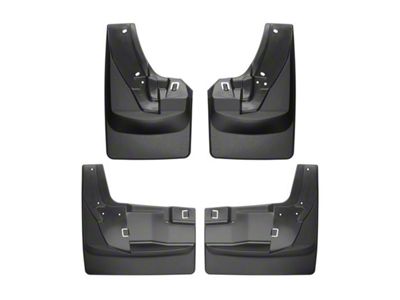 Weathertech No-Drill Mud Flaps; Front and Rear; Black (19-24 RAM 2500 DRW w/ OE Fender Flares)