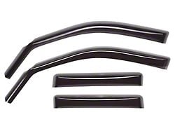 Weathertech Side Window Deflectors; Front and Rear; Dark Smoke (98-02 RAM 2500 Quad Cab)