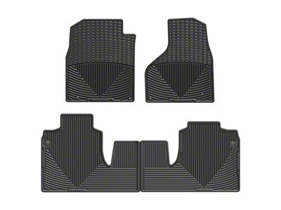 Weathertech All-Weather Front and Rear Rubber Floor Mats; Black (12-18 RAM 3500 Mega Cab)