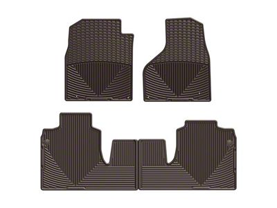 Weathertech All-Weather Front and Rear Rubber Floor Mats; Cocoa (12-18 RAM 3500 Mega Cab)