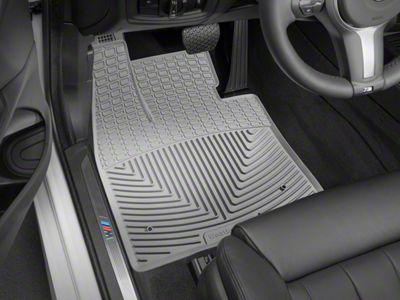 Weathertech All-Weather Front Rubber Floor Mats; Gray (19-24 RAM 3500 Crew Cab, Mega Cab w/o PTO Kit)