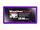 Weathertech ClearCover License Plate Frame; Purple (Universal; Some Adaptation May Be Required)