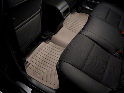 Weathertech DigitalFit Front Over the Hump and Rear Floor Liners; Tan (10-12 RAM 3500 Mega Cab w/ Single Driver's Side Floor Hook)