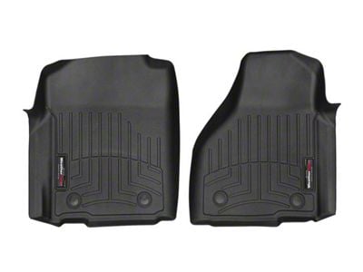 Weathertech DigitalFit Front Floor Liners for Vinyl Floors; Black (13-18 RAM 3500 Regular Cab)