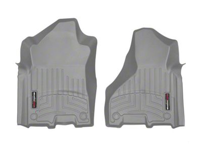 Weathertech DigitalFit Front Floor Liners; Gray (19-24 RAM 3500 Crew Cab, Mega Cab)