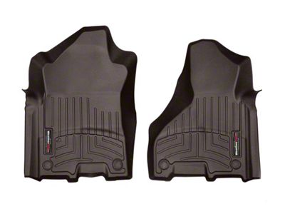 Weathertech DigitalFit Front Floor Liners; Cocoa (19-24 RAM 3500 Crew Cab, Mega Cab)