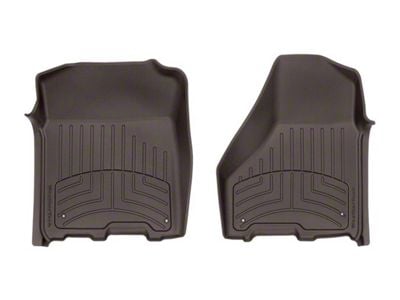 Weathertech Front Floor Liner HP; Cocoa (12-18 RAM 3500 Crew Cab, Mega Cab)