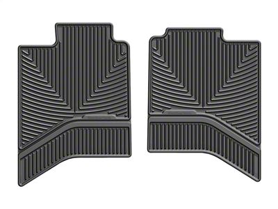 Weathertech All-Weather Rear Rubber Floor Mats; Black (03-24 RAM 3500 Quad Cab, Crew Cab)