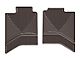 Weathertech All-Weather Rear Rubber Floor Mats; Cocoa (03-24 RAM 3500 Quad Cab, Crew Cab)