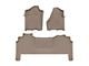 Weathertech Front and Rear Floor Liner HP; Tan (19-24 RAM 3500 Mega Cab w/ Front Bucket Seats & w/o Power Take Off)