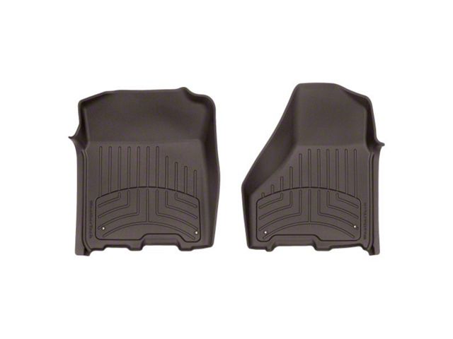 Weathertech Front Floor Liner HP; Cocoa (12-18 RAM 3500 Crew Cab, Mega Cab)