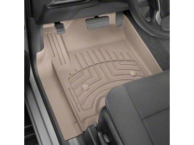 Weathertech Front Floor Liner HP; Tan (19-24 RAM 3500 Crew Cab, Mega Cab w/o PTO Kit)