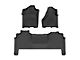 Weathertech Front and Rear Floor Liner HP; Black (19-24 RAM 3500 Mega Cab w/ Front Bucket Seats & w/o Power Take Off)