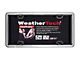 Weathertech ClearCover License Plate Frame; Chrome (Universal; Some Adaptation May Be Required)