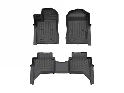 Weathertech Rear Floor Liner HP; Black (24-25 Ranger)