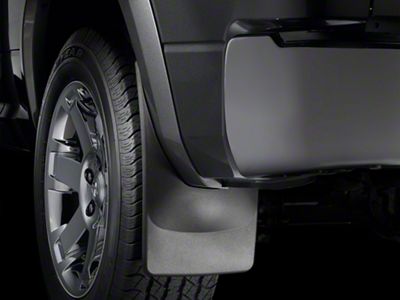 Weathertech No-Drill Mud Flaps; Rear; Black (19-24 RAM 1500 w/o OE Flares)