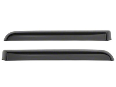 Weathertech Side Window Deflectors; Rear; Dark Smoke (14-18 Silverado 1500 Double Cab, Crew Cab)