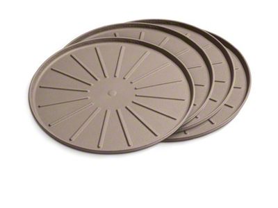 Weathertech 6-Inch Round Coaster Set; Tan