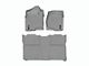 Weathertech DigitalFit Front and Rear Floor Liners; Gray (07-13 Sierra 1500 Crew Cab w/ Floor Shifter)