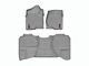 Weathertech DigitalFit Front and Rear Floor Liners; Gray (07-13 Sierra 1500 Extended Cab w/ Floor Shifter)