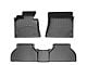 Weathertech DigitalFit Front and Rear Floor Liners; Black (99-06 Sierra 1500 Extended Cab)