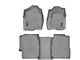 Weathertech DigitalFit Front and Rear Floor Liners; Gray (99-06 Sierra 1500 Extended Cab)