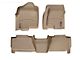 Weathertech DigitalFit Front and Rear Floor Liners; Tan (04-06 Sierra 1500 Crew Cab)