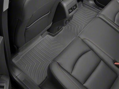 Weathertech DigitalFit Rear Floor Liner; Black (19-24 Sierra 1500 Double Cab w/ Front Buckets Seats)