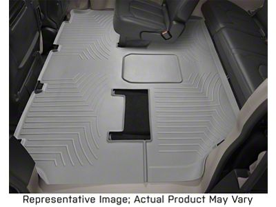 Weathertech DigitalFit Rear Floor Liner; Gray (19-24 Sierra 1500 Crew Cab w/ Front Bucket Seats)