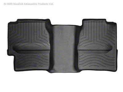 Weathertech DigitalFit Rear Floor Liner with Underseat Coverage; Black (99-06 Sierra 1500 Extended Cab)