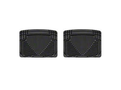 Weathertech All-Weather Rear Rubber Floor Mats; Black (99-06 Sierra 1500 Extended Cab, Crew Cab)