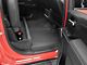 Weathertech Front and Rear Floor Liner HP; Black (19-24 Sierra 1500 Crew Cab w/ Front Bucket Seats & Rear Underseat Storage)