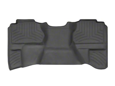 Weathertech Rear Floor Liner HP; Black (07-13 Sierra 1500 Extended Cab)