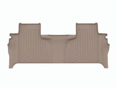 Weathertech Rear Floor Liner HP; Tan (19-24 Sierra 1500 Double Cab w/ Front Bench Seat & Rear Underseat Storage)