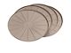 Weathertech 10-Inch Round Coaster Set; Tan