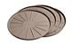 Weathertech 6-Inch Round Coaster Set; Tan