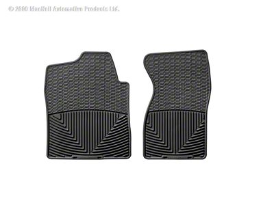 Weathertech All-Weather Front Rubber Floor Mats; Black (01-06 Sierra 2500 HD)