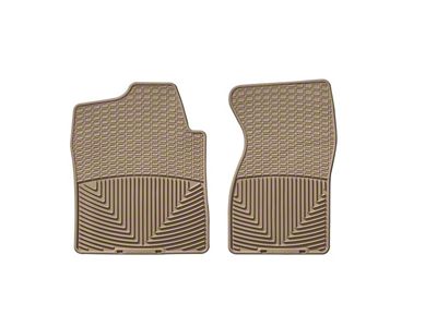 Weathertech All-Weather Front Rubber Floor Mats; Tan (01-06 Sierra 2500 HD)