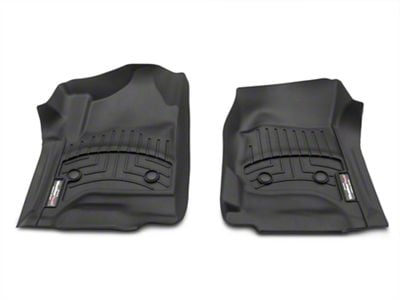 Weathertech DigitalFit Front Floor Liners; Black (15-19 Sierra 2500 HD Regular Cab w/o PTO Kit)