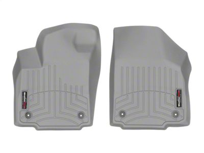 Weathertech DigitalFit Front Floor Liners; Gray (07-14 Sierra 2500 HD Extended Cab, Crew Cab w/ Floor Shifter)