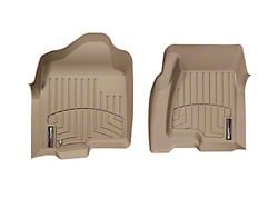 Weathertech DigitalFit Front Floor Liners; Tan (01-06 Sierra 2500 HD, Extended Cab, Crew Cab)