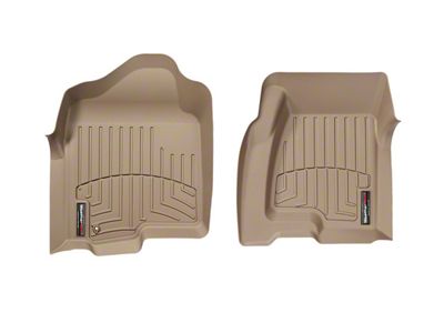 Weathertech DigitalFit Front Floor Liners; Tan (01-06 Sierra 2500 HD, Extended Cab, Crew Cab)